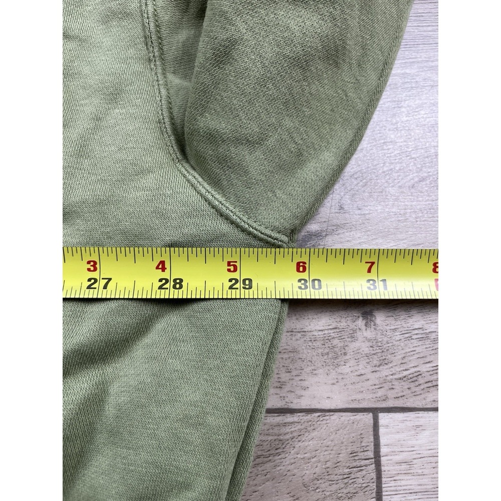 Nike Sweatshirt Men's Medium Olive Green Center Swoosh Crewneck Pullover Casual - Picture 8 of 12